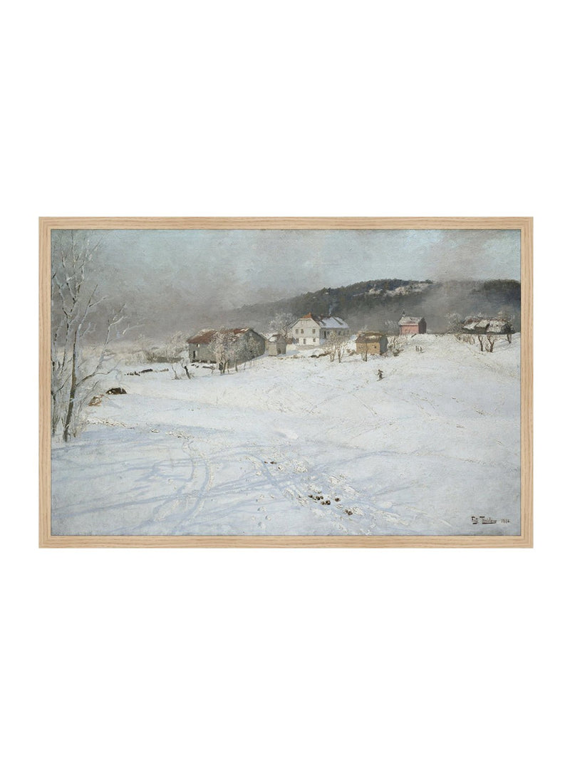 Snowbound Village - HJART0074 - OAK - 20x30