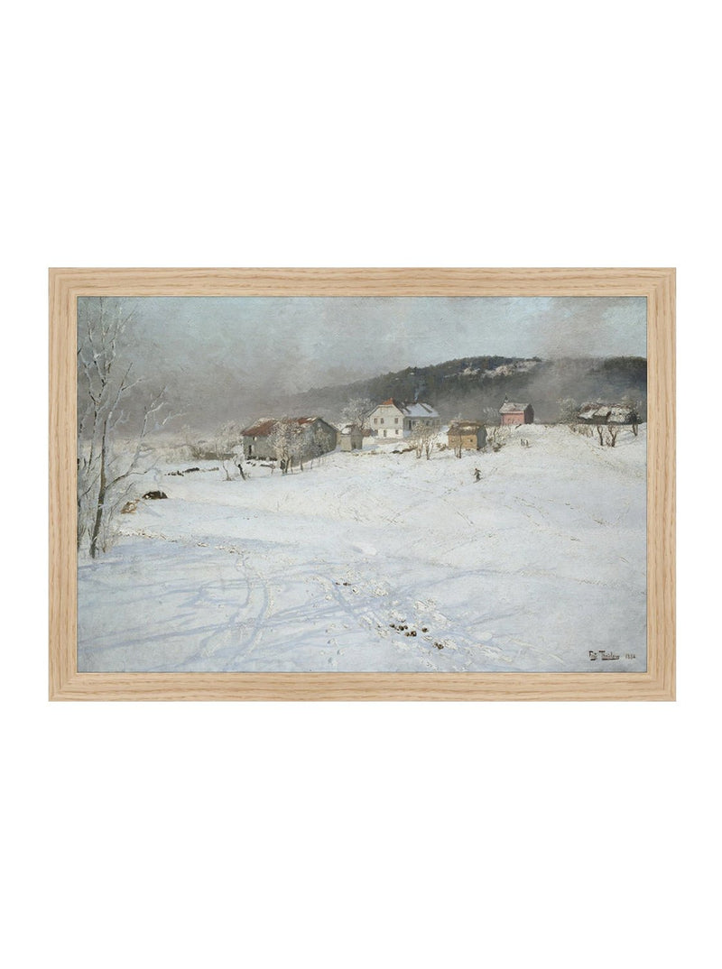 Snowbound Village - HJART0074 - OAK - 11x16