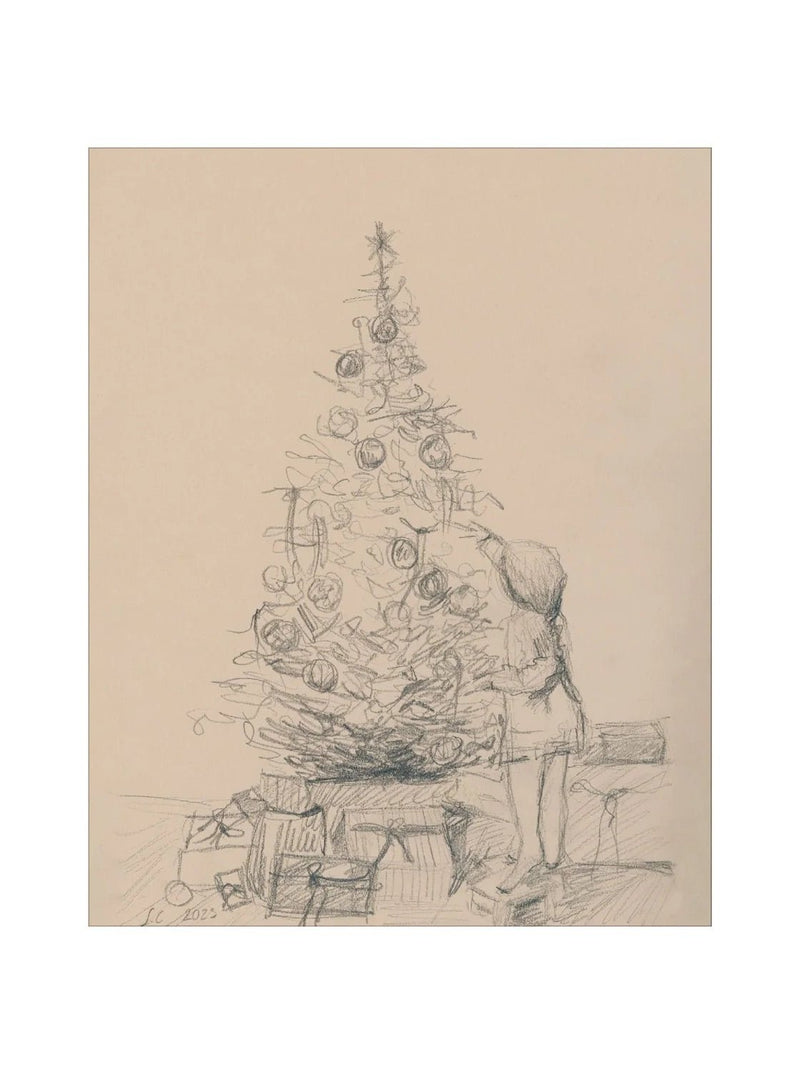 Tree Sketch - HJART0277 - UF - 8x10