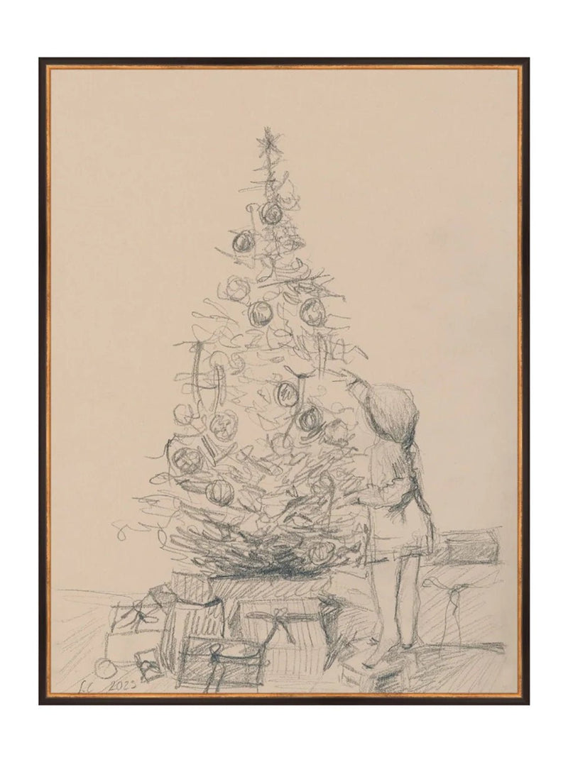 Tree Sketch - HJART0277 - BDG - 30x40