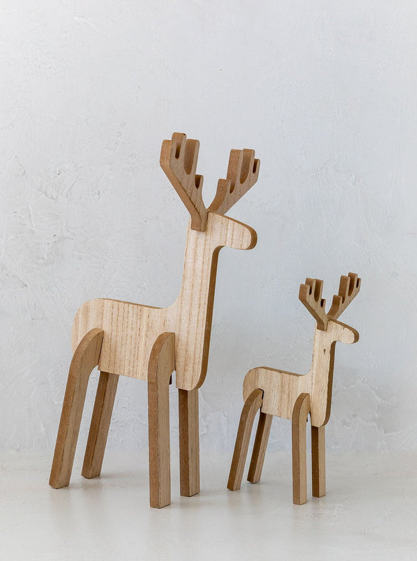 Wooden Reindeer - HJDCR0150 - S