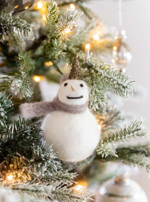 Felt Snowman Ornament